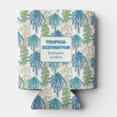 Rafraîchisseur Pour Canette Coral Seaweeds texte personnalisé (Dos)