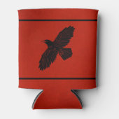 Rafraîchisseur Pour Canette Corbeau rouge (Devant)