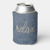 Rafraîchisseur Pour Canette Corde Relax Texte sur Denim Can Cooler (Can Dos)