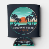 Rafraîchisseur Pour Canette Coronado Beach California Retro Sunset Souvenirs (Dos)
