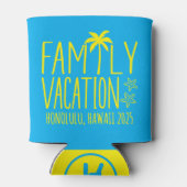 Rafraîchisseur Pour Canette Correspondance de groupe de vacances sur plage per (Dos)