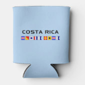 Rafraîchisseur Pour Canette Costa Rica Nautical Maritime Flags (Devant)