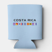 Rafraîchisseur Pour Canette Costa Rica Nautical Maritime Flags (Dos)