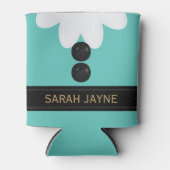 Rafraîchisseur Pour Canette Costume elfe de Noël mignon Turquoise Can Cooler (Devant)