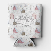 Rafraîchisseur Pour Canette Cosy Home Christmas Pink ID985 (Devant)