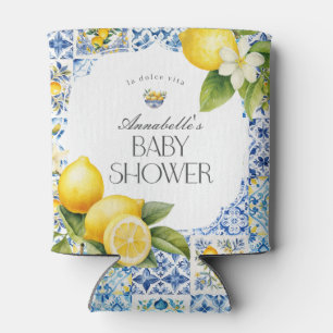 Rafraîchisseur Pour Canette Côte Amalfi Baby shower italien Favoriser Barware