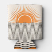 Rafraîchisseur Pour Canette Coucher de soleil Abstrait : décoration boho géomé (Dos)