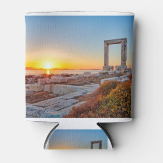 Rafraîchisseur Pour Canette Coucher de soleil de Portara à Chora sur l'île de