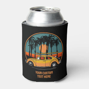 Rafraîchisseur Pour Canette Coucher de soleil de surfeur Tropical de texte per