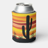 Rafraîchisseur Pour Canette Coucher de soleil géométrique dans le désert (Can Dos)