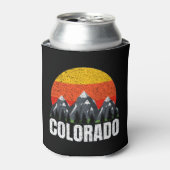 Rafraîchisseur Pour Canette Coucher de soleil rétro du Colorado (Can devant)