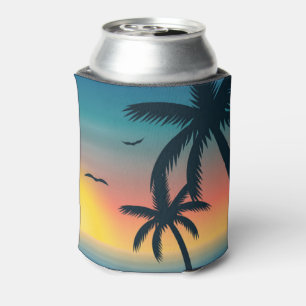 Rafraîchisseur Pour Canette Coucher de soleil tropical