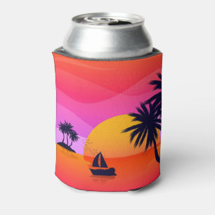 Rafraîchisseur Pour Canette Coucher de soleil tropical