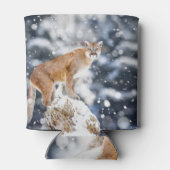 Rafraîchisseur Pour Canette Cougar Winter Mounts Faune Portrait (Dos)