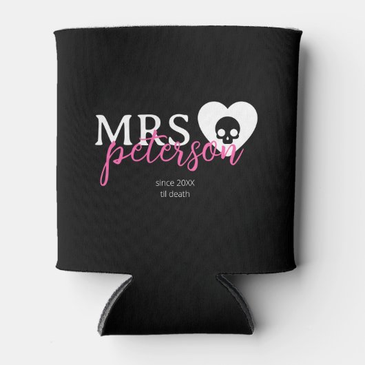 Rafraîchisseur Pour Canette Couleur personnalisée Goth Mariée alternative Cade (Devant)