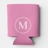 Rafraîchisseur Pour Canette Couleur rose uni Monogramme (Dos)