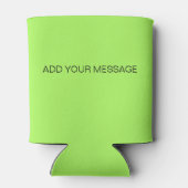 Rafraîchisseur Pour Canette Couleur solide verte néon (Dos)