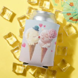 Rafraîchisseur Pour Canette Couple de crème glacée - Amour au premier coup