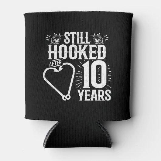 Rafraîchisseur Pour Canette Couples mariés 10 ans (Devant)