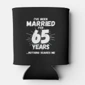 Rafraîchisseur Pour Canette Couples mariés 65 ans drôle 65e anniversaire (Dos)