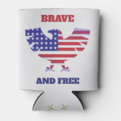 Rafraîchisseur Pour Canette Courageux et libre (Devant)