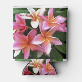 Rafraîchisseur Pour Canette Couronne De Fleur De Frangipani Rose Pâle (Devant)