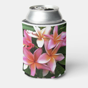 Rafraîchisseur Pour Canette Couronne De Fleur De Frangipani Rose Pâle