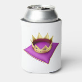 Rafraîchisseur Pour Canette Couronne royale d'or sur coussin violet (Can Dos)
