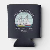 Rafraîchisseur Pour Canette Course nautique Custom Family Vacances d'été (Dos)