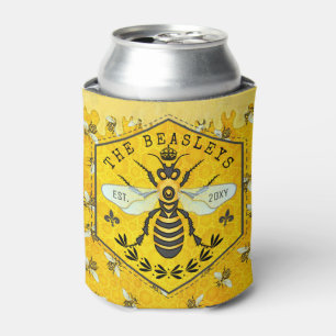 Rafraîchisseur Pour Canette Coutume de la couronne de bourdon d'abeille de