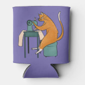 Rafraîchisseur Pour Canette Couture vintage de chat (Devant)