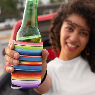Rafraîchisseur Pour Canette Couverture Mexicaine Fête des Rayures Colorées