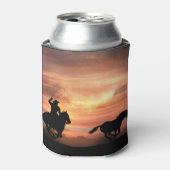 Rafraîchisseur Pour Canette Cowboy Roping Wild Horse Western (Can devant)