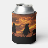 Rafraîchisseur Pour Canette Cowboys Roping Steer Pays Ouest (Can devant)