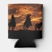 Rafraîchisseur Pour Canette Cowboys Roping Steer Pays Ouest (Devant)