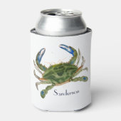 Rafraîchisseur Pour Canette Crabe bleu marine et vert (Can devant)