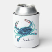 Rafraîchisseur Pour Canette Crabe bleu marine Turquoise Turquoise Aqua (Can devant)