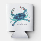 Rafraîchisseur Pour Canette Crabe bleu marine Turquoise Turquoise Aqua (Dos)