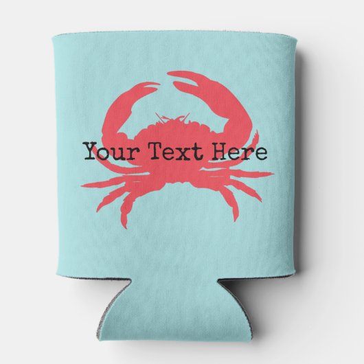 Rafraîchisseur Pour Canette Crabe de corail Personnalisé Can Cooler (Dos)