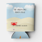 Rafraîchisseur Pour Canette Crabe de plage personnalisée (Devant)