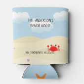 Rafraîchisseur Pour Canette Crabe de plage personnalisée (Dos)