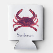 Rafraîchisseur Pour Canette Crabe Nautique Bourgogne Rouge Maroon (Dos)