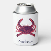 Rafraîchisseur Pour Canette Crabe Nautique Bourgogne Rouge Maroon (Can Dos)