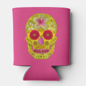 Rafraîchisseur Pour Canette Crâne à fleurs 8 (Dos)