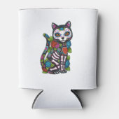 Rafraîchisseur Pour Canette Crâne à sucre de chat Mexique Calavera Dia De Los  (Devant)