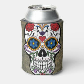 Rafraîchisseur Pour Canette Crâne à sucre de fleurs (Can Dos)