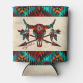 Rafraîchisseur Pour Canette Crâne et flèches de Buffalo Sud-Ouest (Devant)