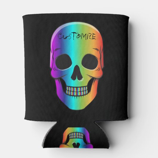 Rafraîchisseur Pour Canette Crâne humain psychédélique Thunder_Cove (Dos)