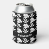 Rafraîchisseur Pour Canette Crânes chef avec couteaux croisés Cuisiner (Can Dos)