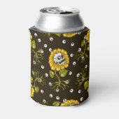 Rafraîchisseur Pour Canette Crânes de tournesol : Unique Motif sans fil. (Can Dos)